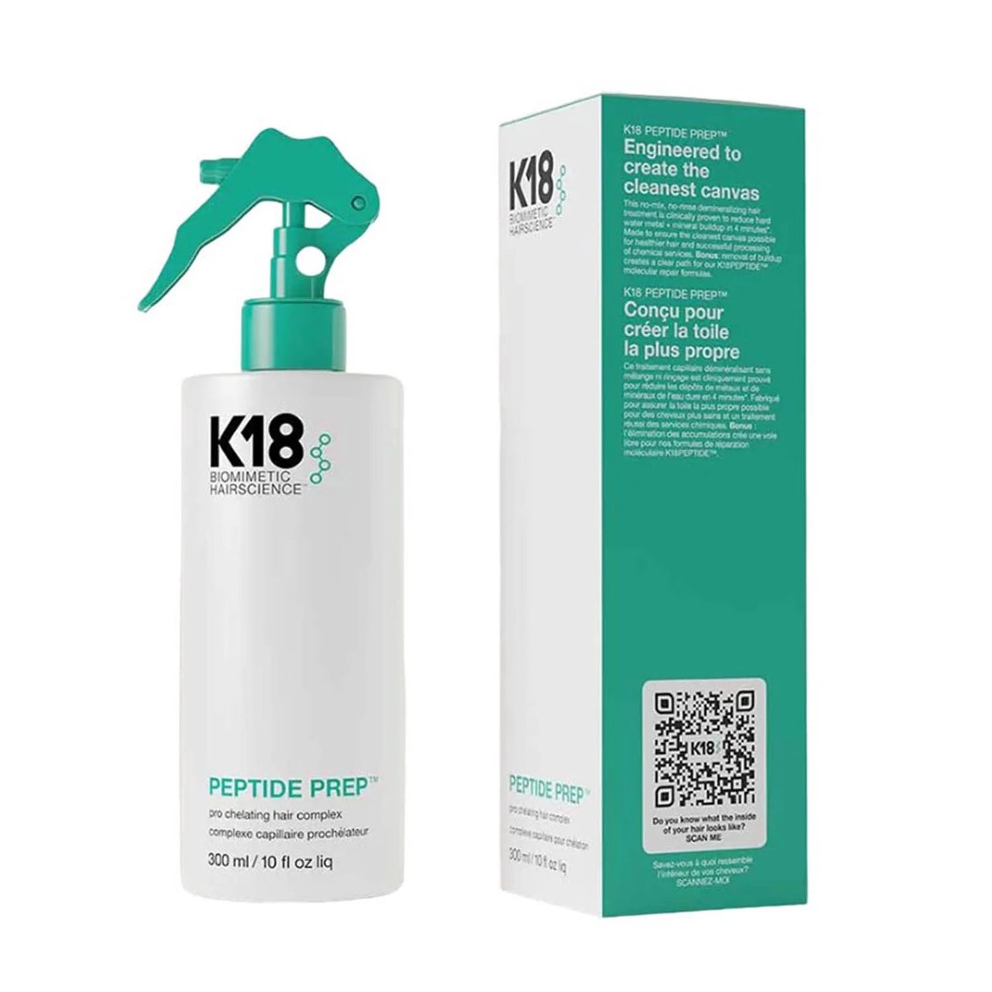Spray préparateur de peptides K18 pour cheveux 300 ml