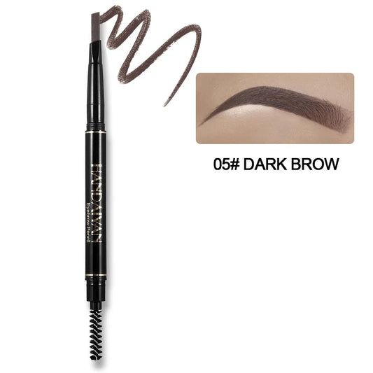 Double-Ended 5 Colors Eyebrow Pencil Natural Non-Fading Waterproof Long-Lasting Filling and Outlining Eyebrow